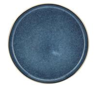 Rose&Tulipani - Piatto Frutta Blu in gres, diametro 21 cm, collezione Arpeggio