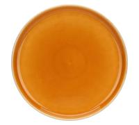 Thun Rose&Tulipani - Piatto Piano color Zucca in gres, diametro 28 cm, collezione Arpeggio