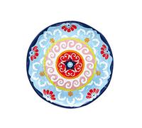 Rose & Tulipani - Piatto Rotondo Multicolore - Serie Nador - Set Piatti, Servizio Piatti - Melamina - Ø 32; h2 cm