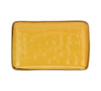 Thun Rose & Tulipani - Set 4 Vassoi Rettangolari 20x13 cm Concerto Ocra