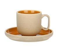 Thun Rose&Tulipani - Tazza Caffè color Zucca in gres, capacità 90 ml, collezione Arpeggio