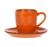 Thun Rose & Tulipani - Tazzina caffè con piattino Concerto Arancio