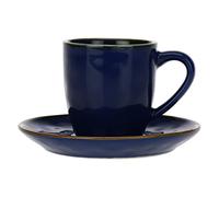 ROSE & TULIPANI Concerto Blu Cobalto Tazzina Caffè con Piattino