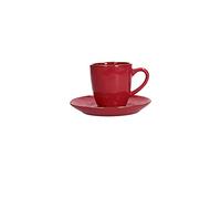 Rose & Tulipani - Tazzina caffè con piattino Concerto Corallo