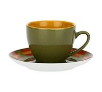 Thun Rose & Tulipani - Tazzina Tè con piattino Verde Cottage