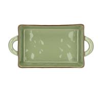 Thun Rose&Tulipani - Teglia Verde in gres, 29x6cm, profondità 15 cm, collezione Concerto