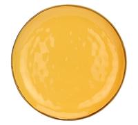 THUN Vassoio rotondo Rose & Tulipani Concerto – stoneware ocra Ø 32 cm