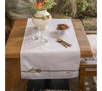 THUN® Runner in Cotone 45x160 cm Country Bloom Beige