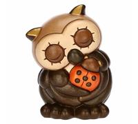 THUN, Salvadanaio con Gufo Lucky in Ceramica Decorata a Mano, Idea Regalo, 9 x 8.6 x 11.7 cm h