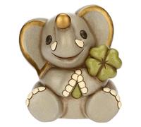 THUN, Salvadanaio Elefante Elly in Ceramica Decorata a Mano, Idea Regalo, 12 x 10.5 x 13 cm h