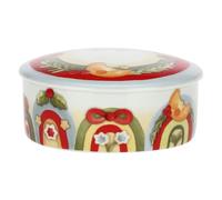 THUN - Scatola Per Cioccolatini in Porcellana, Linea Bosco Magico, Contenitore per Alimenti, 13.2x5.8 cm h