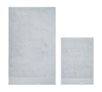 THUN Set 2 asciugamani azzurro, 100% cotone, Collezione Iconic Elengance, 40 x 60 cm, 60 x 100 cm