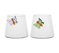 THUN Set 2 Bicchieri Bibita Incanto di Primavera, Borosilicato, 400 ml