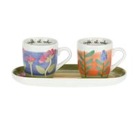 THUN Set 2 mug con vassoio in porcellana Sorprese di Pasqua