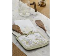 THUN Set 2 pezzi cucina presina e strofinaccio con tasca e tovagliolo Bloom B101498