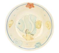 THUN, Set 2 Piatti Fondi in Melammina, Linea Mare da Amare, Idea Regalo per la Cucina, Ø 19.5 cm