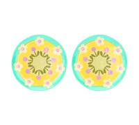THUN Set 2 piatti frutta in melammina Florianne primavera