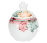 THUN - Set 2 tazzine caffè con zuccheriera Bloomia - porcellana - Collezione Giardino di primavera - Tazzina 110 ml, Ø 6.5 cm 5.5 cm h, Piattino Ø 11.5 cm, Zuccheriera Ø 10 cm, 12 cm h