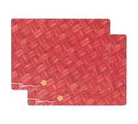 THUN, Set 2 Tovagliette Plastificate da Collezione per la Cucina, Linea AbbracciAMI, Idea Regalo per Natale, 45,6 x 33 cm