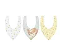 THUN Set 3 Bavaglini Bandana Dolce Fattoria, Tessuto, Decorazioni Colorate