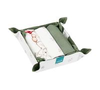 Thun - Set 3 canovacci con cestino in tessuto, 40 x 60 cm, collezione Inverno Incantato