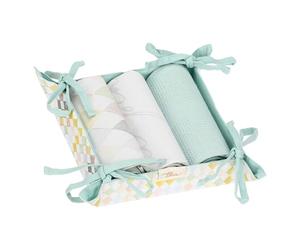 THUN Set 3 Canovacci con Cestino Incanto di Primavera, Tessuto, 40x60 cm, Stile Floreale Primaverile
