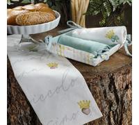 THUN Set 3 Canovacci con Cestino Incanto di Primavera, Tessuto, 40x60 cm, Stile Floreale Primaverile
