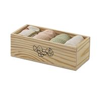 THUN® Set 4 Asciugamani Strofinacci Cucina in Scatola legno Country Bloom