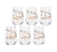 THUN - Set 6 bicchieri in vetro, Elegance - Vetro sodico calcico, 390ML