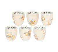 THUN - Set 6 caffeini in porcellana, Elegance - Porcellana, 6,3cm