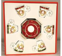 Thun - Set 6 tazzine espresso in porcellana Sorprese di Natale