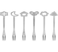 THUN - Set di Forchettine - Linea Regali d'inverno - Idea Regalo Natale 2022 - Acciaio Inossidabile - 11,5 cm