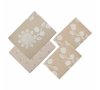 THUN - Set di Lenzuola Matrimoniali, Invernali, di Colore Beige - Linea Elegance - Cotone - Camera, Arredare la Camera - Lenzuolo sopra 240x280 cm, Lenzuolo sotto 175x200 cm, Federe 52x82 cm