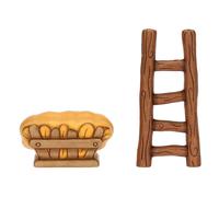 THUN Set scala e mangiatoia in ceramica Presepe Classico MANGIATOIA 6,3 X 4,2 X