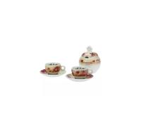 THUN set zuccheriera con 2 tazzine caffè amore a primavera