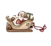 THUN® - Slitta di Babbo Natale Piccola - Soprammobile da Collezione - Ceramica - I Classici