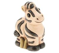 THUN - Soprammobile Minianimale Zebra - Accessori per la Casa da Collezionare - Linea Tropicale - Formato Mini - Ceramica - 6,2 x 5,5 x 8,6 cm