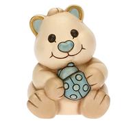 THUN, Soprammobile Quokka Lui con Coccinella in Ceramica Decorata a Mano, Versione Medio, Linea Baby, 7.2x6.8x9.5 cm h