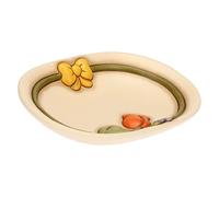 Thun, Svuotatasche in Ceramica Decorata a Mano con Decorazioni Floreali, Linea Country, 18x13.5x3 cm