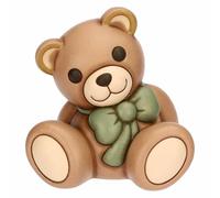 THUN Teddy con Fiocco, Grande, Ceramica, Collezione Altro novità 2025, 16,9 x 15,1 x 17,3 cm