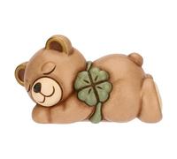 THUN Teddy con Quadrifoglio, Piccolo, Ceramica, Collezione Altro novità 2025, 10 x 5,7 x 6 cm