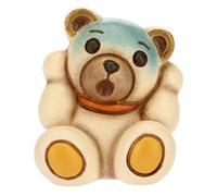 THUN - Teddy Emoticon Panico - Formato Mini - Linea Teddy Emoticon - Ceramica - 4x3,6x3,5 h cm