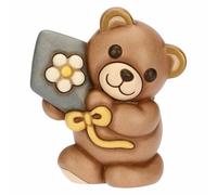 THUN - Teddy Primavera con aquilone, medio - ceramica - Collezione Giardino di primavera - 9.5 x 6.5 x 10.8 cm