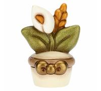 THUN - Vasetto con Calla e Spiga - ceramica - Bomboniere - 4,5x3,5x6 cm h