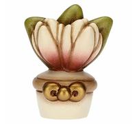 THUN - Vasetto Crocchi con Fiore - Ceramica - Bomboniere - 4,5x3,5x6 cm h