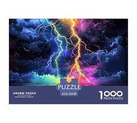 Thunder And Lightning 1000 Pezzi Landscape Theme Puzzle Classici Animali Divertenti Per Uomo E Donna Difficoltà Sfida Per Adulti E Bambini Da 14 Anni E Più Decorazione Domestica Regalo Giocattolo Col