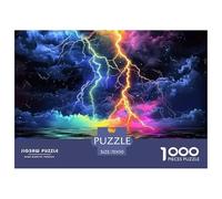 Thunder And Lightning 1000 Pezzi Landscape Theme Puzzle Classici Impegnativo E Difficile Per Difficoltà Sfida Per Adulti E Ragazzi Collection Decorazione Domestica Regalo Giocattolo Colorato Per La F