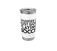 Thunder Is Just God Playing Bocce Jack Bocci Game Bocce Bicchiere termico in acciaio inox doppia parete