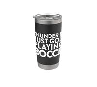 Thunder Is Just God Playing Bocce Jack Bocci Game Bocce Bicchiere termico in acciaio inox doppia parete