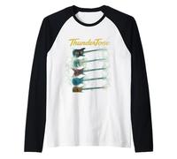Thunder Tone Lightning Guitar Lover Elettrico Musicisti Rock Maglia con Maniche Raglan